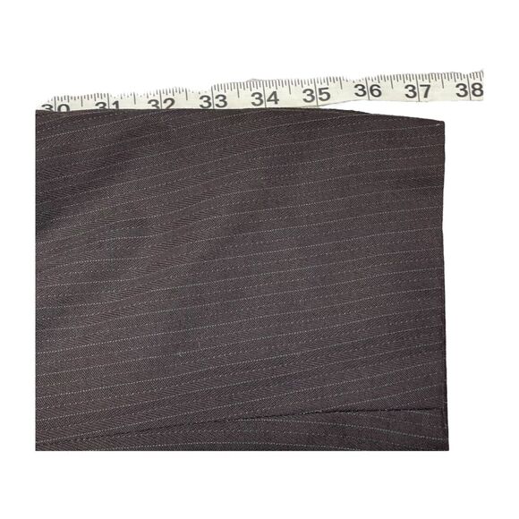 Andrew Fezza Blazer Jacket Men 42R Gray Striped Wool Notch Lapel Single Breasted - Picture 8 of 12